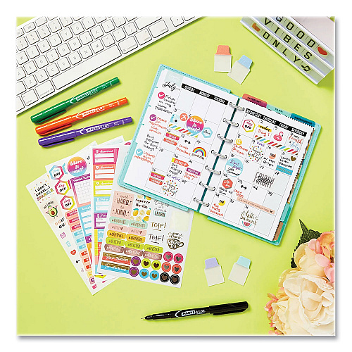 Avery Planner Sticker Variety Pack, Budget, Fitness, Motivational, Seasonal, Work, Assorted Colors, 1,744/Pack (6785)