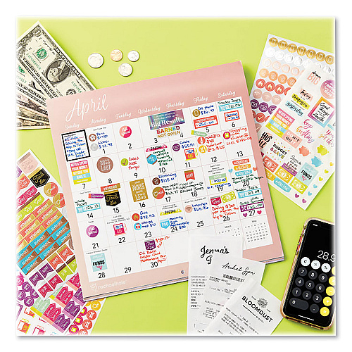 Avery Budgeting Planner Stickers, Budget Theme, Assorted Colors, 1,224/Pack (6788)