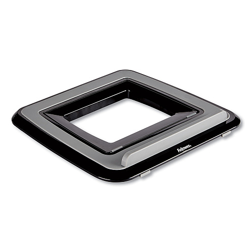 Fellowes I-Spire Series Laptop Quick Lift, 12.63" x 11.25" x 1.63" to 12.63",  Black, Supports 9.92 lbs 1.6" Height x 12.6" Width x 11.3" Depth - ABS Plastic - Black - 1 Each (8212001)
