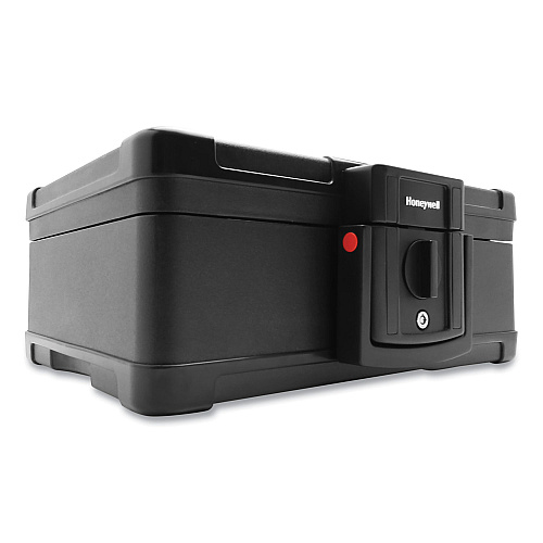 Honeywell Fire and Waterproof Safe Chest with Carry Handle, 16 x 12.6 x 6.6, Black (1533)