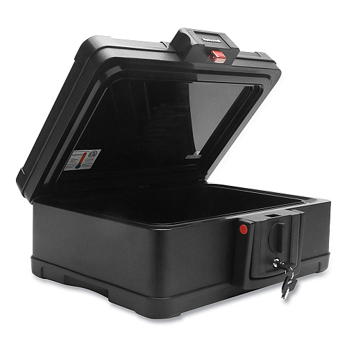 Honeywell Fire and Waterproof Safe Chest with Carry Handle, 16 x 12.6 x 6.6, Black (1533)