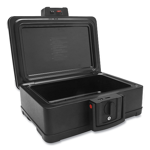 Honeywell Fire and Waterproof Safe with Touchpad Lock, 15.9 x 13.1 x 6.7, 0.24 cu ft, Black (1553)