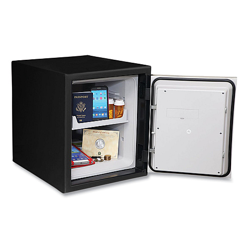 Honeywell Digital Security Steel Fire and Waterproof Safe with Keypad and Key Lock, 14.6 x 20.2 x 17.7, 0.9 cu ft, Black (2605)