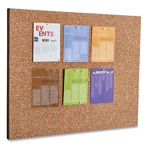 Iceberg iDesign Frameless Cork Bulletin Board, 46 x 36, Tan Surface (35011)
