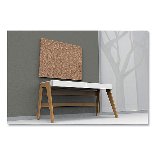 Iceberg iDesign Frameless Cork Bulletin Board, 46 x 36, Tan Surface (35011)