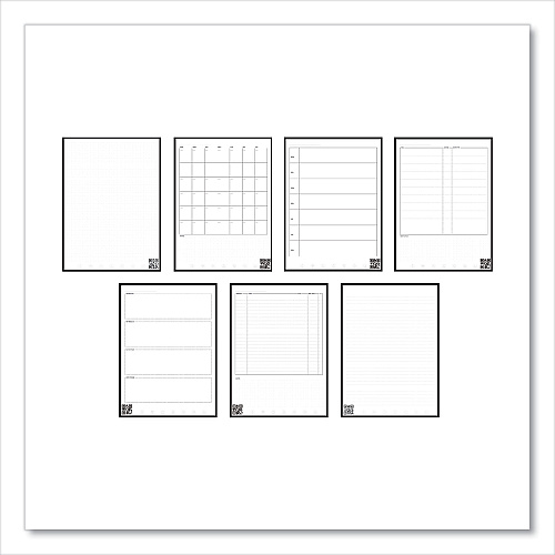 Rocketbook Fusion Smart Notebook, Seven Assorted Page Formats, Teal Cover, (21) 11 x 8.5 Sheets (FLRCCCEFR)