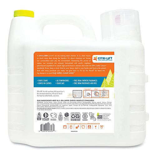 Boulder Clean Liquid Laundry Detergent, Citrus Breeze, 200 HE Loads, 200 oz Bottle (003038EA)