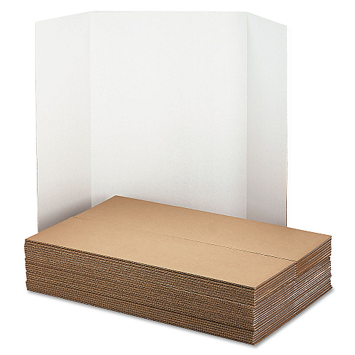 Pacon Spotlight Presentation Board, 48 x 36, White Front/Natural Kraft Back, 24/Carton (3763)
