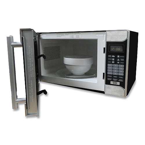 Avanti 0.7 Cu.ft Capacity Microwave Oven, 700 Watts, Black/Stainless Steel (MO7103SST)
