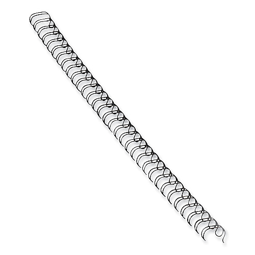 Fellowes Wire Bindings, 1/2" Diameter, 100 Sheet Capacity, Black, 25/Pack (5255401)