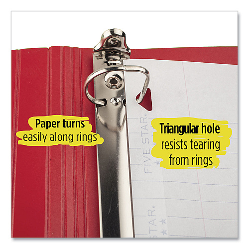 Five Star Reinforced Filler Paper, 3-Hole, 8 x 10.5, Wide/Legal Rule, 100/Pack (1506)