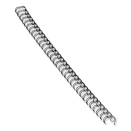 Fellowes Wire Bindings, 1/4" Diameter, 35 Sheet Capacity, Black, 25/Pack (52539)