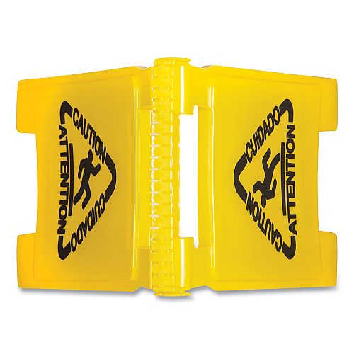 Boardwalk Site Safety Wet Floor Sign, 2-Sided, 10 x 2 x 26, Yellow (BWK26FLOORSIGN)