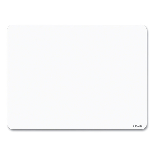 U Brands Double-Sided Dry Erase Lap Board, 12 x 9, White Surface, 10/Pack (483U0001)