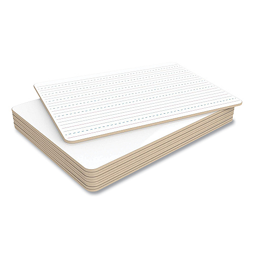 U Brands Double-Sided Dry Erase Lap Board, 12 x 9, White Surface, 10/Pack (483U0001)