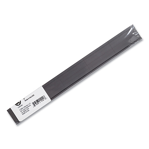 U Brands Magnetic Card Holders, 2 x 1, Black, 25/Pack (FM1310)