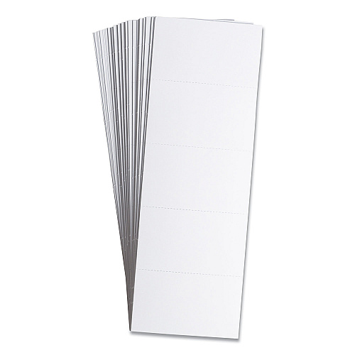 U Brands Data Card Replacement, 3 x 1.75, White, 500/Pack (FM1513)