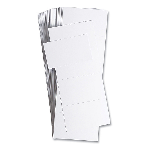 U Brands Data Card Replacement, 3 x 1.75, White, 500/Pack (FM1513)