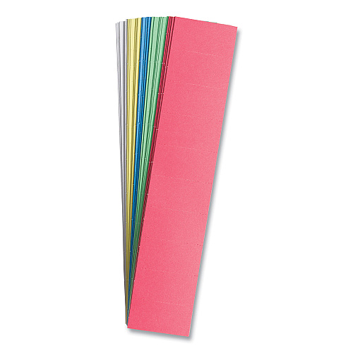 U Brands Data Card Replacement, 2 x 1, Assorted Colors, 1,000/Pack (FM1312)