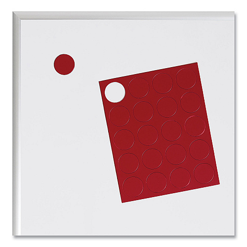U Brands Heavy-Duty Board Magnets, Circles, Red, 0.75" Diameter, 20/Pack (FM1604)
