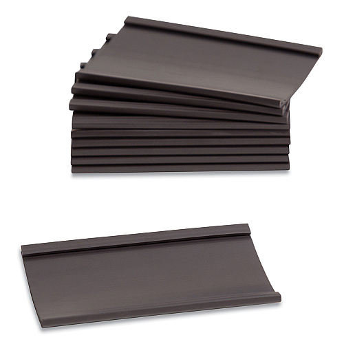 U Brands Magnetic Card Holders, 3 x 1.75, Black, 10/Pack (FM2630)