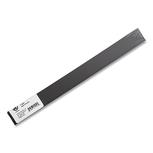 U Brands Magnetic Card Holders, 6 x 1, Black, 10/Pack (FM2632)