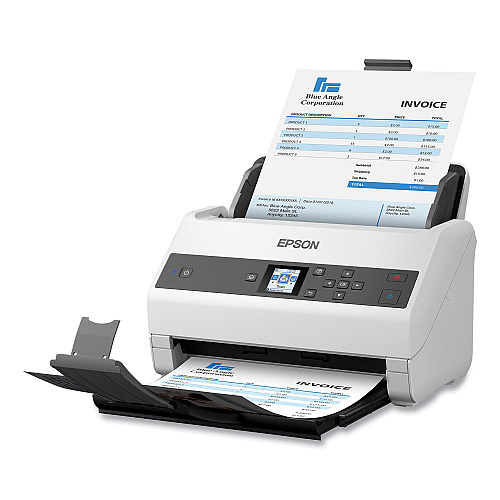 Epson DS-970 Color Duplex Workgroup Document Scanner, 1200 dpi Optical Resolution, 100-Sheet Duplex Auto Document Feeder (B11B251201)