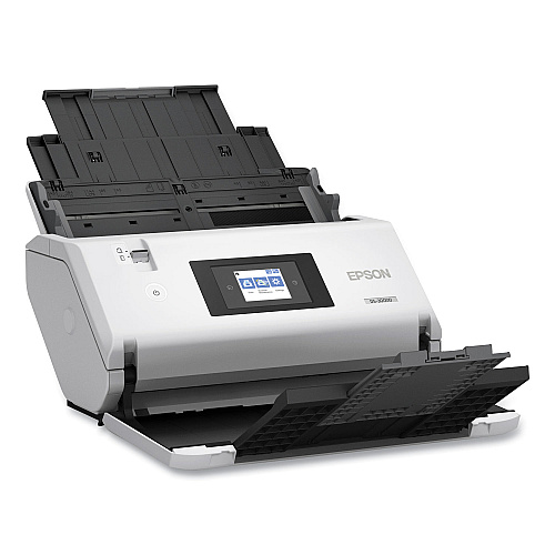 Epson DS-30000 Large-Format Document Scanner, Scans Up to 12" x 220", 1200 dpi Optical Res, 120-Sheet Duplex Auto Document Feeder (B11B255201)