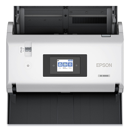 Epson DS-30000 Large-Format Document Scanner, Scans Up to 12" x 220", 1200 dpi Optical Res, 120-Sheet Duplex Auto Document Feeder (B11B255201)