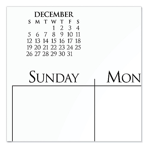 AT-A-GLANCE Business Monthly Wall Calendar, 15 x 12, White/Black Sheets, 12-Month (Jan to Dec): 2026 (997114)