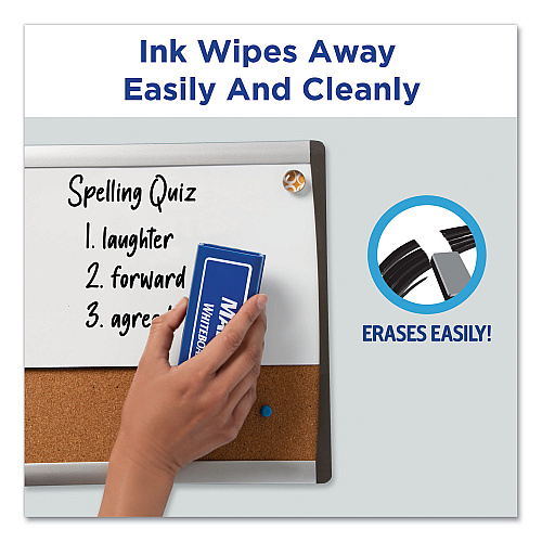 Avery MARKS A LOT Desk-Style Dry Erase Marker, Broad Chisel Tip, Assorted Colors, 8/Set (24411)