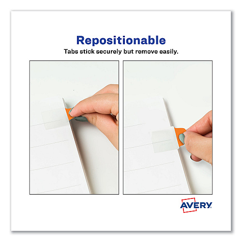 Avery Ultra Tabs Repositionable Tabs, Mini Tabs: 1" x 1.5", 1/5-Cut, Assorted Neon Colors, 40/Pack (74759)