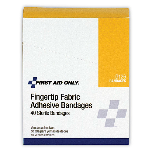 PhysiciansCare First Aid Fingertip Bandages, 1.75 x 3, 40/Box (G126)