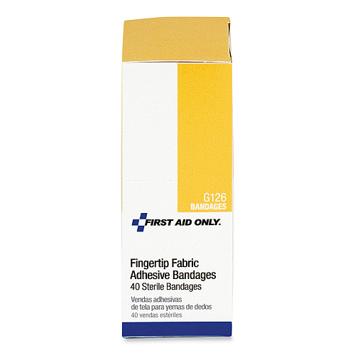 PhysiciansCare First Aid Fingertip Bandages, 1.75 x 3, 40/Box (G126)