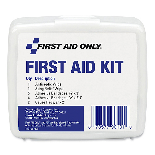 PhysiciansCare First Aid On the Go Kit, Mini, 13 Pieces, Plastic Case (90101)