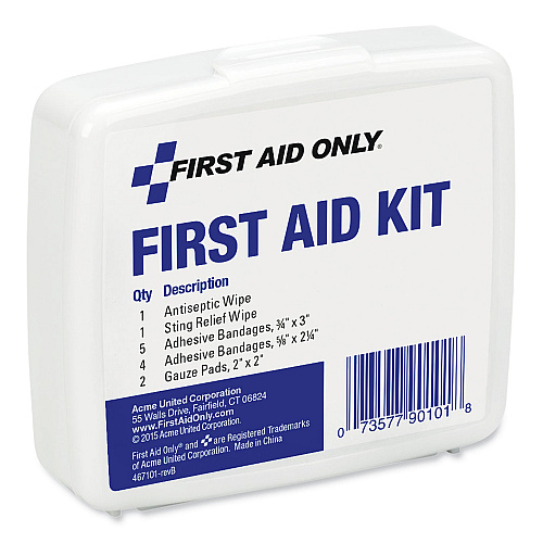 PhysiciansCare First Aid On the Go Kit, Mini, 13 Pieces, Plastic Case (90101)