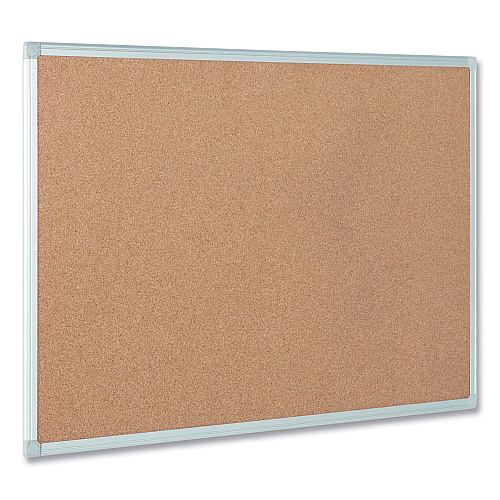 MasterVision Earth Cork Board, 24 x 18, Tan Surface, Silver Aluminum Frame (CA021790)