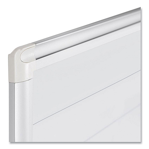MasterVision Ruled Magnetic Steel Dry Erase Planning Board, 48 x 36, White Surface, Silver Aluminum Frame (MA0594830)