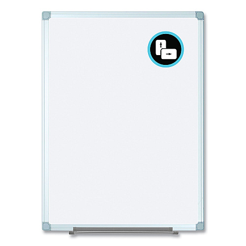 MasterVision Earth Silver Easy Clean Dry Erase Boards, 96 x 48, White Surface, Silver Aluminum Frame (MA2100790)