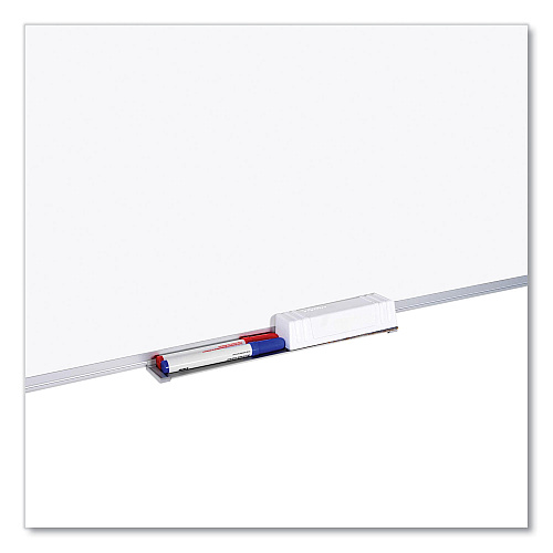 MasterVision Earth Silver Easy Clean Dry Erase Boards, 96 x 48, White Surface, Silver Aluminum Frame (MA2100790)