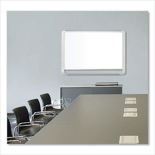 MasterVision Gold Ultra Magnetic Dry Erase Boards, 36 x 24, White Surface, White Aluminum Frame (MVI030205)