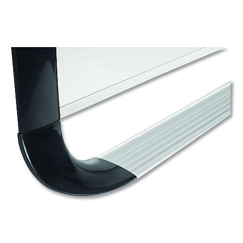 MasterVision Pure Platinum Magnetic Dry Erase Board, 96 x 48, White Surface, Silver/Black Aluminum Frame (MVI210401)