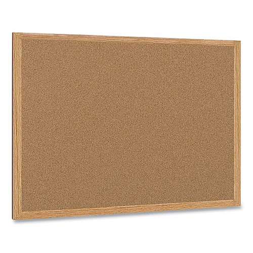 MasterVision Earth Cork Board, 72 x 48, Tan Surface, Oak Wood Frame (SB1420001233)