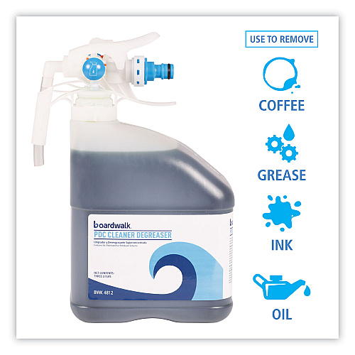 Boardwalk&reg; PDC Cleaner Degreaser, 3 Liter Bottle, 2/Carton (BWK4812)