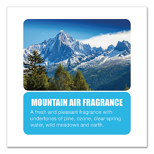 Big-D Diamond 3D Urinal Screen, Mountain Air Scent, Blue, 10/Pack, 6 Packs/Carton (623CT)