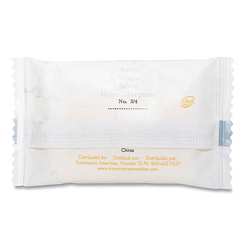 Dial Amenities Amenities Cleansing Soap, Pleasant Scent, # 3/4, 1,000/Carton (06009A)