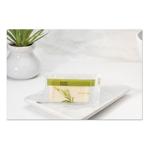 Pure & Natural Body and Facial Soap, Fresh Scent, # 3/4, 1,000/Carton (500075)