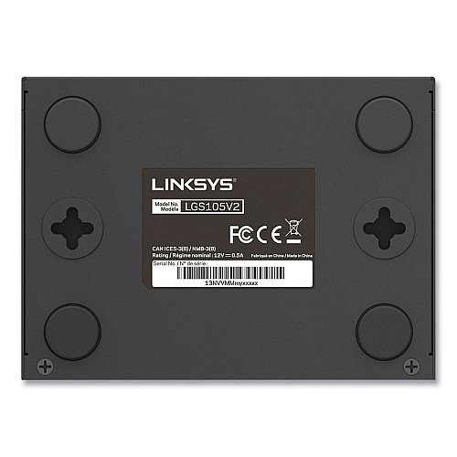 Linksys Business Desktop Gigabit Switch, 5 Ports (LGS105)