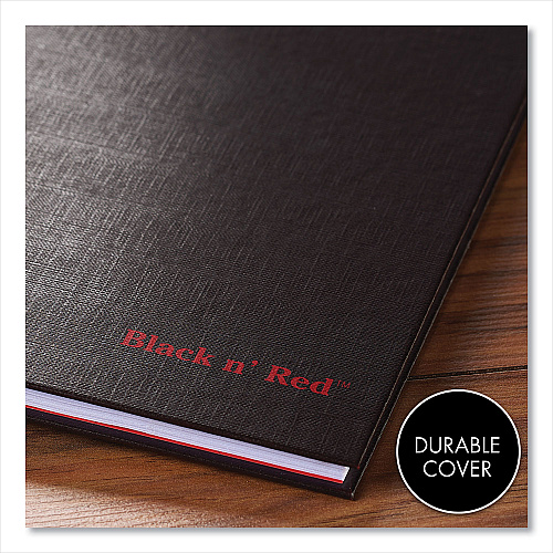 Black n' Red Hardcover Twinwire Notebooks, SCRIBZEE Compatible, 1-Subject, Wide/Legal Rule, Black Cover, (70) 9.88 x 6.88 Sheets (400110532)