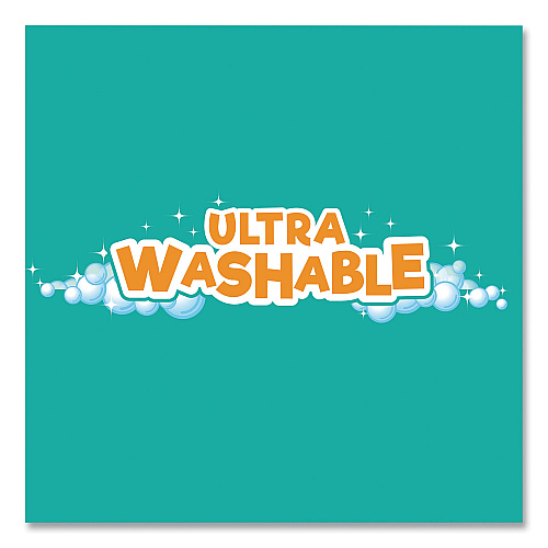 BIC Kids Ultra Washable Markers, Medium Bullet Tip, Assorted Colors, 10/Pack (BKCM10AST)